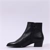 Regarde Le Ciel Lori Low Heel Ankle Boot - Black Leather